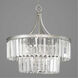 Benedict 5 Light 22.25 inch Silver Ridge Pendant Ceiling Light, Design Series